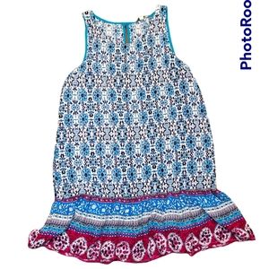 Umgee batik print mini dress.